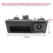 Rückfahrkamera mit Kofferraumgriff, 720P Auflösung, 170 Grad Weitwinkel, IPX67 wasserdicht für Audi