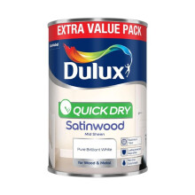 Dulux Retail Quick Dry Satinwood - Pure Brilliant White - 1.25L