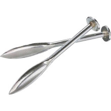 Footprint Line Pins Bricklaying Tools - Set of 2 6 ¼” (160mm) Heavy Duty Pegs for String. Chrome Plated Drop Forged Hardened Carbon Steel Blades. B