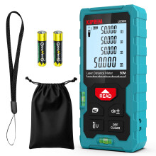 Kiprim LD50E Laser Distance Measure,165ft/50M,Backlit LCD,Ft/M/in Switch