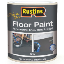RUSTINS Quick Dry Floor Paint Grey 1ltr