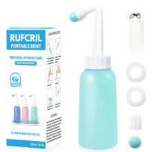 Peri Bottle Postpartum, RUFCRIL 350ml Portable Bidet, Upside Down Sprayer