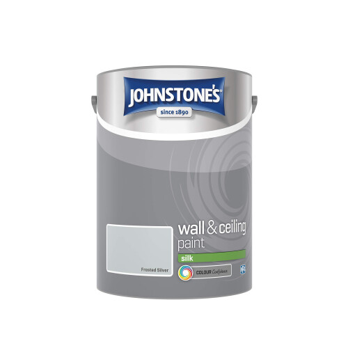 Johnstone's Johnstone's - Silk Wall & Ceiling Paint - Frosted Silver - 5L