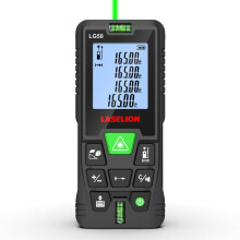 LASELION 50m Green-Beam Laser Distance Meter, Portable with Backlit LCD