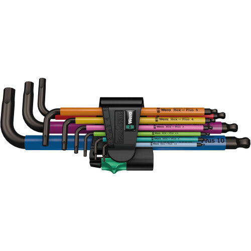 Wera Wera 950/9 Hex-Plus Multicolour 1, 9PC L-Key Set - 05073593001