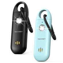 TECKNET Personal Safety Alarms For Women, Self Defense Keychain with SOS Strobe Light, Rechargeable Panic Alarm, Security Siren Self Defense with 130d