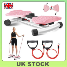 Adjustable Waist Twister Board Core Twist Exercise Machine w/ Resistance Bands