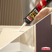 UniBond No More Nails Original, Construction Adhesive, White, 1 x 280 g