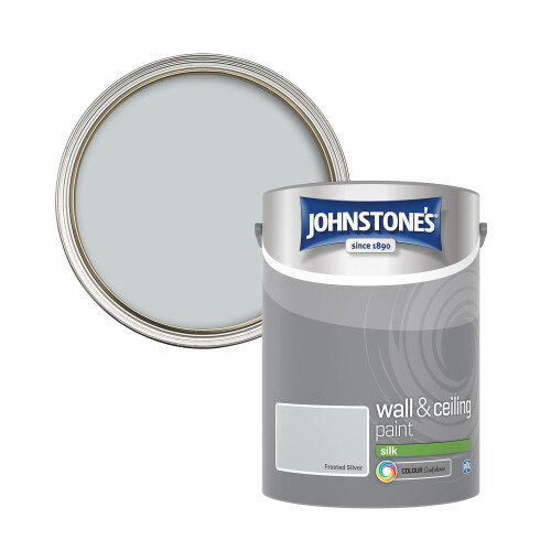 Johnstone's Johnstone's - Silk Wall & Ceiling Paint - Frosted Silver - 5L 1