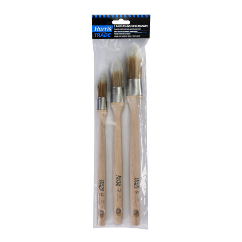 Harris Harris Trade Round Sash Brushes 3 Pack 1