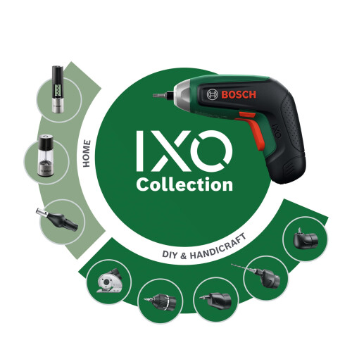 Bosch Bosch IXO8 Cordless Screwdriver (bit Set, Off-Set Angle Attachment Screw Storage Box) 1