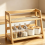 Matcha Station Organizer Countertop 2 Tier Desktop Shelf Condiment Storage Rack 3