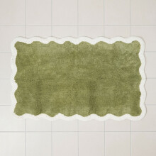Luxury Scalloped Bath Mat - 50 x 80 cm
