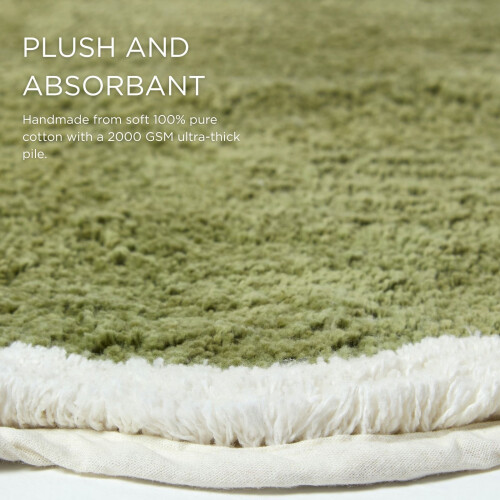 Homescapes Luxury Scalloped Bath Mat - 50 x 80 cm 1