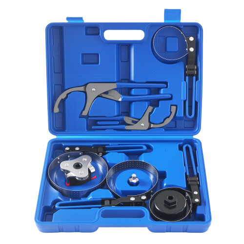9pc Adjustable Filter Wrench Tools for Cars/Trucks/Vans Oil Straps 1