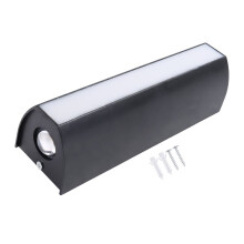 Modern LED Wall Lights Waterproof Outdoor Wall Lamp Long Strip IP65 Aluminum Wall Light Garden Warm White