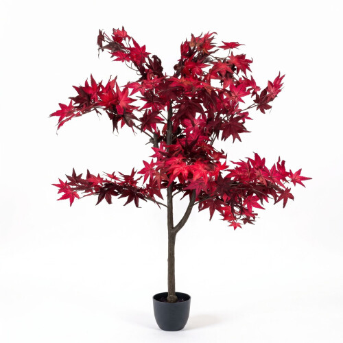 Homescapes Artificial Maple Leaf Tree, 120cm, Autumnal