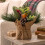 Homescapes Artificial Robin Arrangement in Burlap, 20cm 2