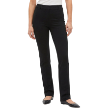 Damen Anzughose Elegant Passform Lang Slim Fit Schwarz L