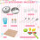 Costway Kids Kitchen Playset Wooden Pretend Play Kitchen-Pink 7