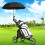Costway 3 Wheel Golf Push Cart Quick Folding Golf Walking Golf Bag Holder 5