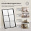 Costway Vintage Windowpane Hanging Mirror Wall Mounted Decoration 7