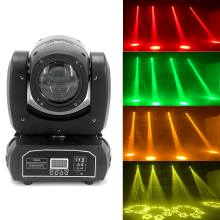 Mini-LED-Moving-Head-Licht, 120 W, Beam+Spot, 8 rotierende Prismen, DMX, Bühneneffekt
