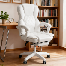 Heavy Duty Executive Office Chair 200kg Capacity, Ergonomic High Back PU Leather Padded Desk Chair for Home Office & Gaming