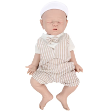 IVITA muñeca bebé reborn de silicona 100%, niño 43cm(16.92inch), realista pintada a mano