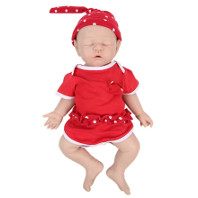 IVITA muñeca bebé reborn de silicona 43cm(16.92inch) niña, realista pintada a mano