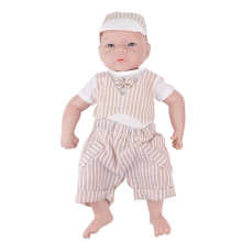 IVITA muñeca bebé reborn de silicona líquida de platino, 46cm(18.11 inch)Boy, realista pintada a mano