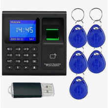 Fingerabdruck-Zeiterfassungssystem für Mitarbeiter – Biometrisches Anwesenheitsgerät mit RFID- und PIN-Zugriff