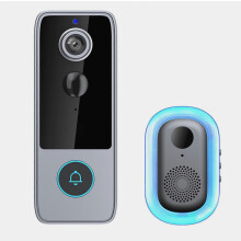 Sistema di videocitofono intelligente per la porta d'ingresso con rilevamento PIR e avvisi in tempo reale, campanello domestico con visione notturna H