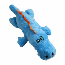 Jouet en peluche indestructible pour chien – Crocodile couineur – Idéal pour les chiens qui mâchent avec enthousiasme et font leurs dents.