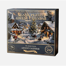 24 dagen aftelkalender naar Kerstmis, kerstadventsspeelgoed, 1008 puzzels voor de vakantie