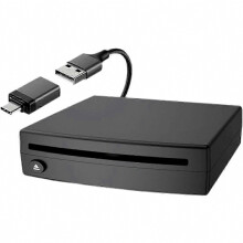 Lecteur CD externe portable USB Plug & Play pour voiture, ordinateur portable, ordinateur de bureau, TV, ordinateur, lecteur CD compact et léger avec