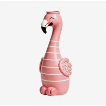 Flamingo-Vase in Rosa, niedlicher Tischblumenhalter, tropische Deko für Zuhause