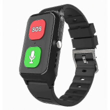 Smartes Armband für Senioren mit GPS, Herzfrequenzmessung und Benachrichtigungen – Integrierte Tracking-Uhr_qmks