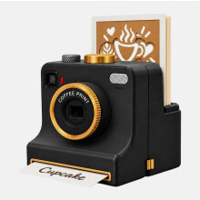 Latte art camera voor cappuccino, handmatige koffiepoederprinter met stencilmaker