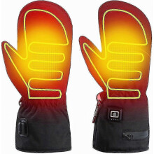 Women's Heated Mittens, Rechargeable, Touch Screen, Non-slip, Fleece Lined, Winter, Cycling, Skiing