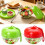 Salad container with dressing container Multi-Compartment Tray for Food Separation. Modern aesthetic kitchen-gadget 2