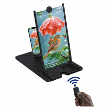12-inch smartphone schermvergroter - HD telefoonschermvergroter met opklapbare standaard en uittrekbare filmprojector voor alle smartphones