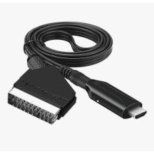 SCART naar HDMI video-converterkabeladapter met 1080p/720p-uitgang voor HD-televisies en compatibiliteit.