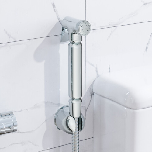 NES Home Bidet Douche & Mini Thermostatic Bar Valve with Spray Kit 1