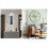 Wall Clock Movement For Quartz Clock With Walnut Wood And Long Hands_usmddsa 4