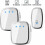 Long Range Wireless Doorbell with 36 Melodies, 4 Volume Settings, 1 Weatherproof Button & 2 2