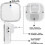 Long Range Wireless Doorbell with 36 Melodies, 4 Volume Settings, 1 Weatherproof Button & 2 3