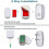 Long Range Wireless Doorbell with 36 Melodies, 4 Volume Settings, 1 Weatherproof Button & 2 4