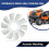 Ventilador de Substituição de 7 Polegadas para Transmissões para -Gear - Design de 10 Pás para Resfriamento e Durabilidade Aprimorados 50307 2