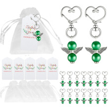 Set van 20 beschermengel sleutelhangers bruiloft doop ceremonie Memorial wens